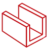 Швеллер гн 100х50х5 Aisi304 EN10365