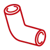 Отвод  90гр Д76,1х5 1.6 МПа Duplex 2205 ASTM A182