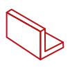 Уголок равнополочный 50х50х1,5 Aisi430 EN10056