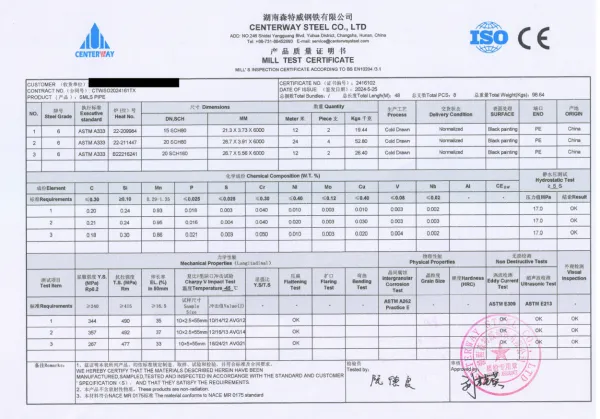 Труба ASTM_ASME 3"х SCH STD ASTM A333 Grade 6 ASME B36.10M